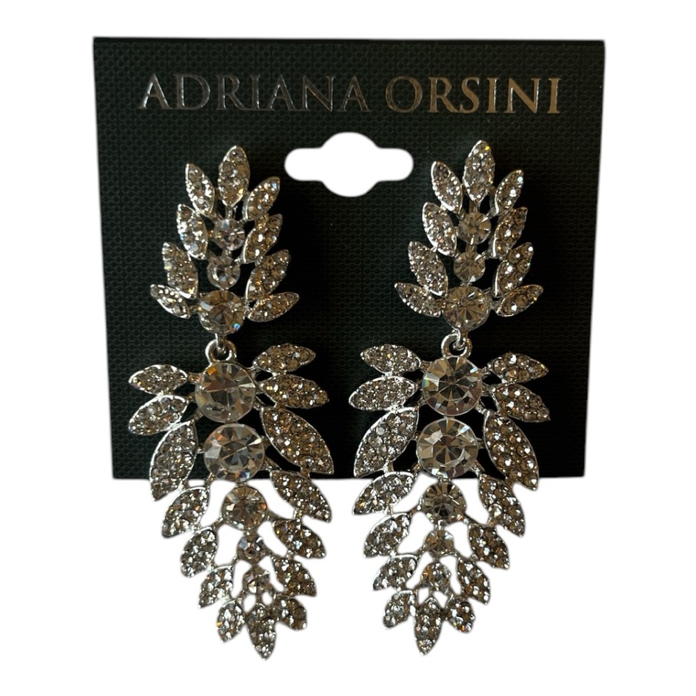 NWT Rhinestone Chandelier Earrings - Picture 3 of 6